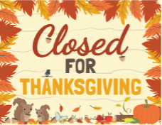 closed for thanksgiving